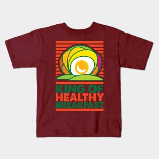 King of Healthy Breakfast Kids T-Shirt